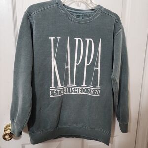 Comfort Colors Kappa Green Sweater Size Small